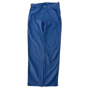 Dickies Work Pants Mens 34x32 Navy Blue Straight Leg Workwear Pants